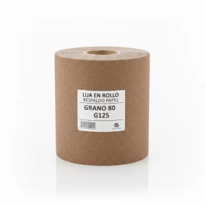 Lija En Rollo Respal Papel G125 Gr80 - Imagen 1