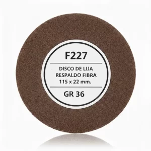 Disco De Lija Respaldo Fibra F227 115x22mm. Gr 36 - Imagen 1