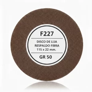Disco De Lija Respaldo Fibra F227 115x22mm. Gr 50 - Imagen 1
