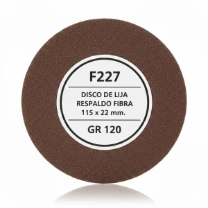 Disco De Lija Respaldo Fibra F227 115x22mm. Gr 120 - Imagen 1