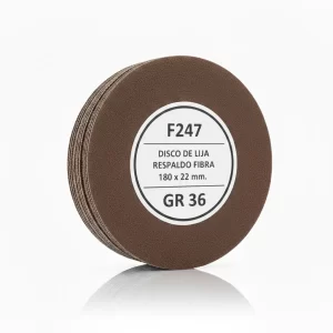 Disco De Lija Respaldo Fibra F247 180x22mm. Gr 36 - Imagen 1