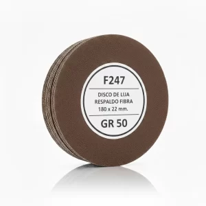 Disco De Lija Respaldo Fibra F247 180x22mm. Gr 50 - Imagen 1