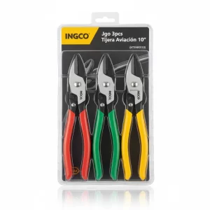 Jgo 3pcs Tijera Aviacion 10 (htsnk0110) Ingco - Imagen 1