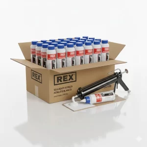Rex Sellador Acrilico Blanco 300ml Pintable (cj 12) 30123 - Imagen 1