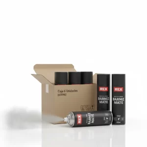 Pintura Spray Barniz Mate 400ml X 6 (60046) Rex - Imagen 1