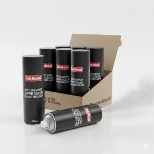 Pintura Spray General Blanco Brillante 400ml (6 Uni)tek Bond - Imagen 1