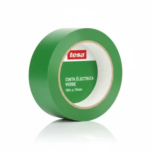 Cinta Electrica Verde 10m X 15mm Tesa - Imagen 1