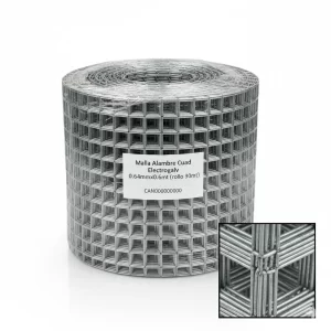 Malla Alambre Cuad Electrogalv 0.64mmx0.6mm (rollo 30mt) - Imagen 1