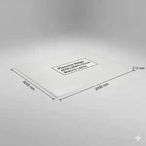 Plancha Hdpe 4000x2000x12mm Blanco Leche - Imagen 1