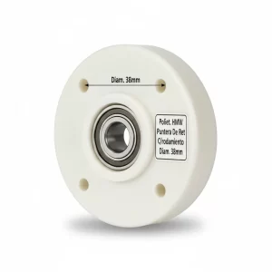 Poliet. Hmw Puntera Polin De Ret C/rodamiento Diam.38mm - Imagen 1